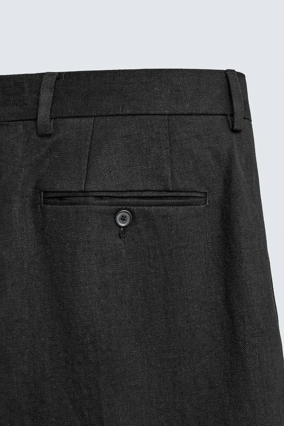 КОСТЮМНЫЕ БРЮКИ ИЗ 100% ЛЬНА Zara «Aaron Levine»