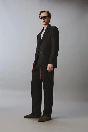 Костюмные брюки из 100% льна Zara «Aaron Levine»- Заказать в России