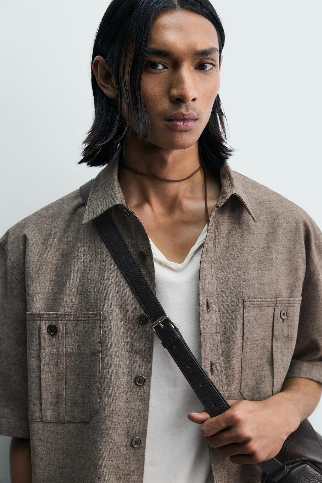 РУБАШКА ОВЕРСАЙЗ С КАРМАНАМИ