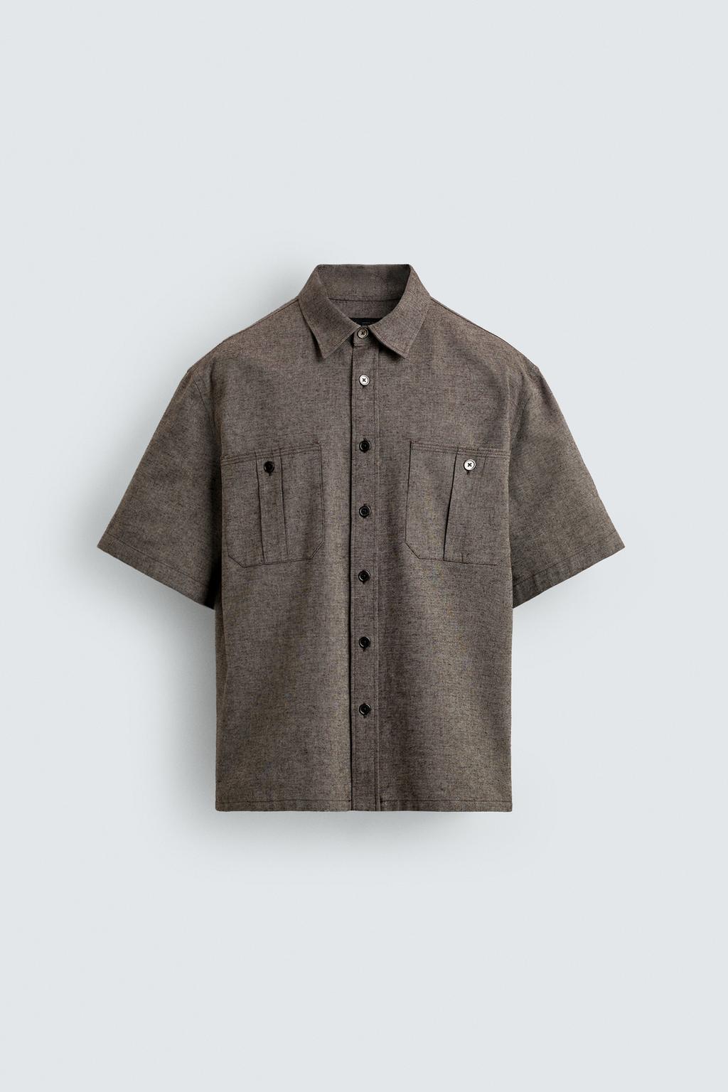 РУБАШКА ОВЕРСАЙЗ С КАРМАНАМИ