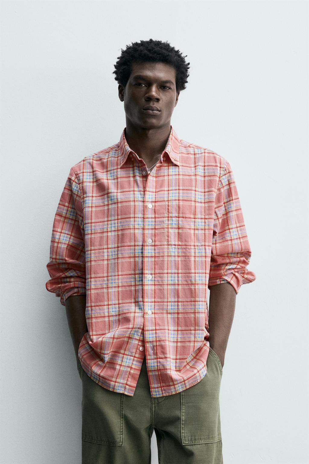 РУБАШКА стандартной посадки В КЛЕТКУ