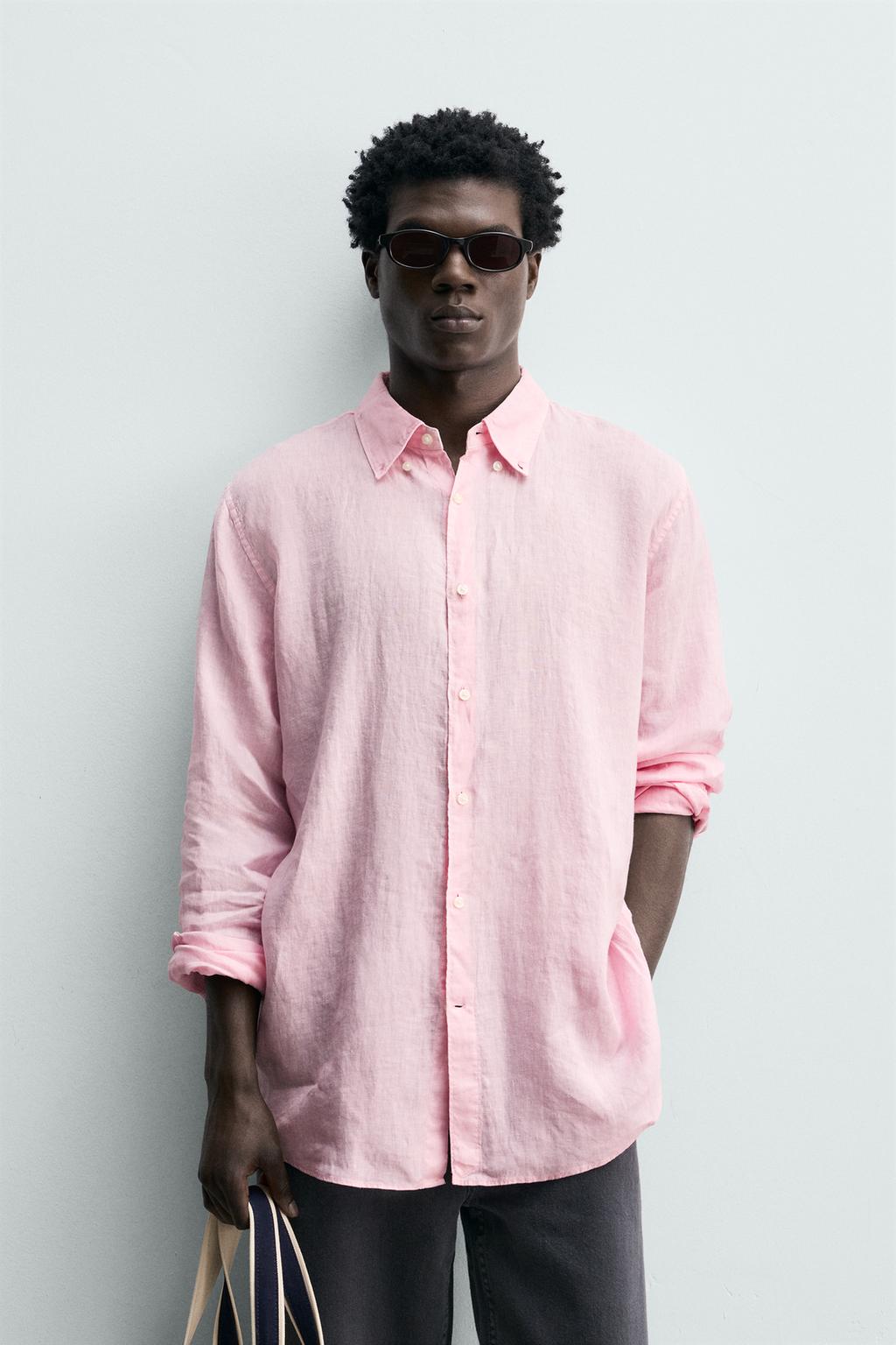 РУБАШКА стандартной посадки ИЗ 100% ЛЬНА