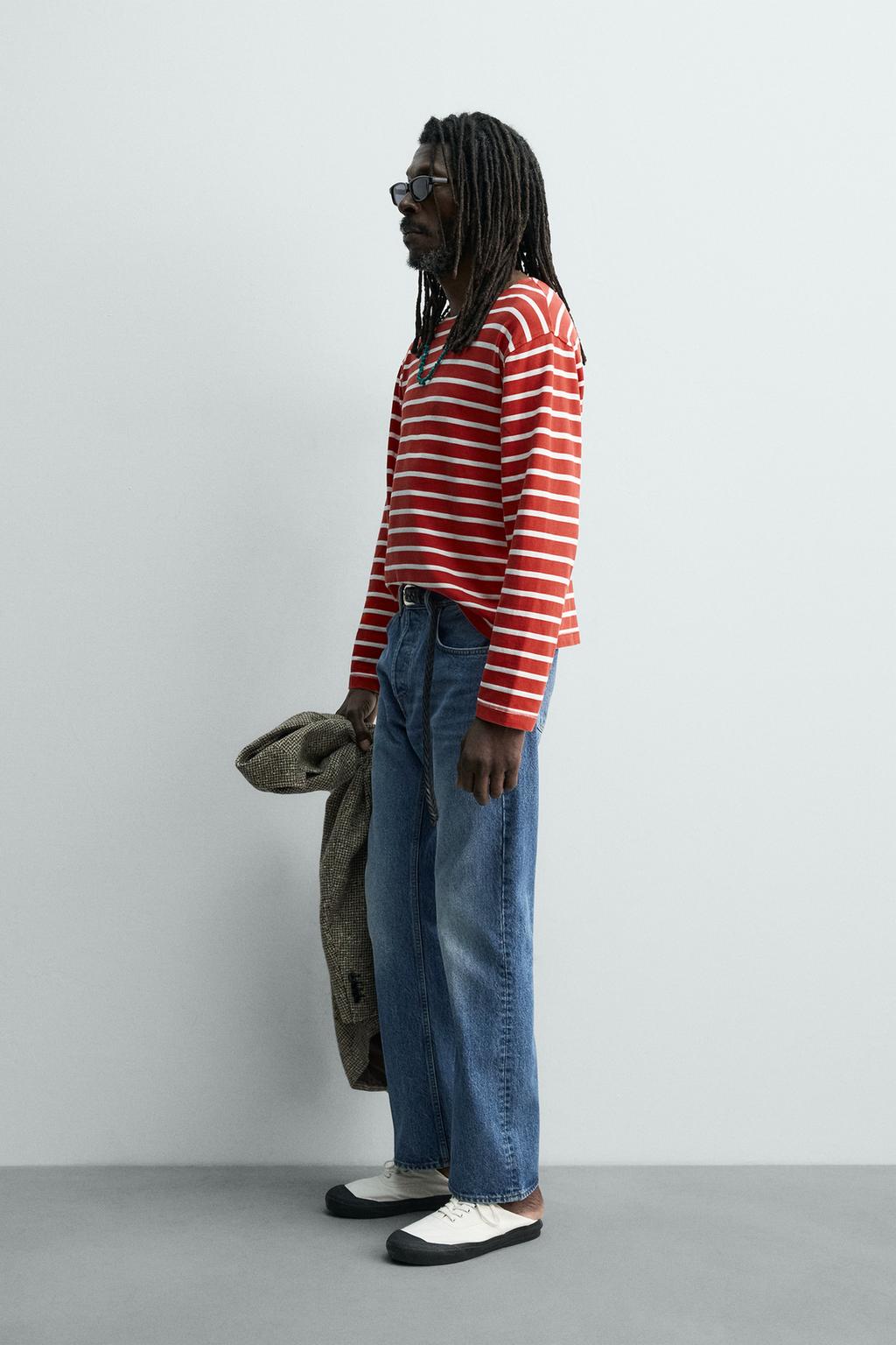 ФУТБОЛКА ЖАККАРД В ПОЛОСКУ Zara «Aaron Levine»