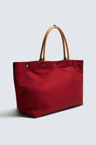 Сумка-шопер Zara «Aaron Levine» с кожаными деталями- Заказать в России