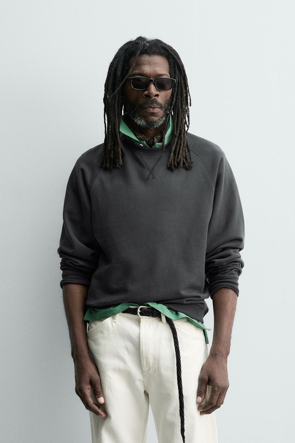 ТОЛСТОВКА С ЭФФЕКТОМ ПОТЕРТОСТИ Zara «Aaron Levine»