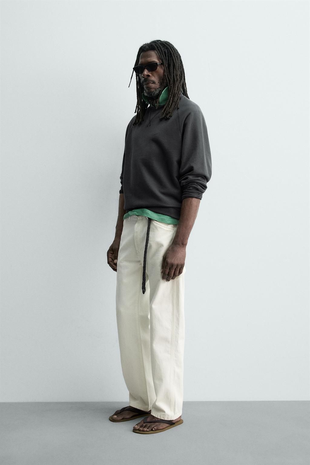 ТОЛСТОВКА С ЭФФЕКТОМ ПОТЕРТОСТИ Zara «Aaron Levine»