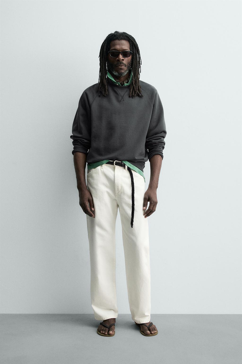 ТОЛСТОВКА С ЭФФЕКТОМ ПОТЕРТОСТИ Zara «Aaron Levine»