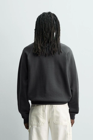 Толстовка с эффектом потертости Zara «Aaron Levine»- Заказать в России