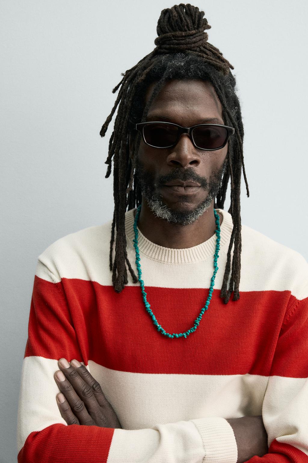 ЖАККАРДОВЫЙ СВИТЕР В ПОЛОСКУ Zara «Aaron Levine»