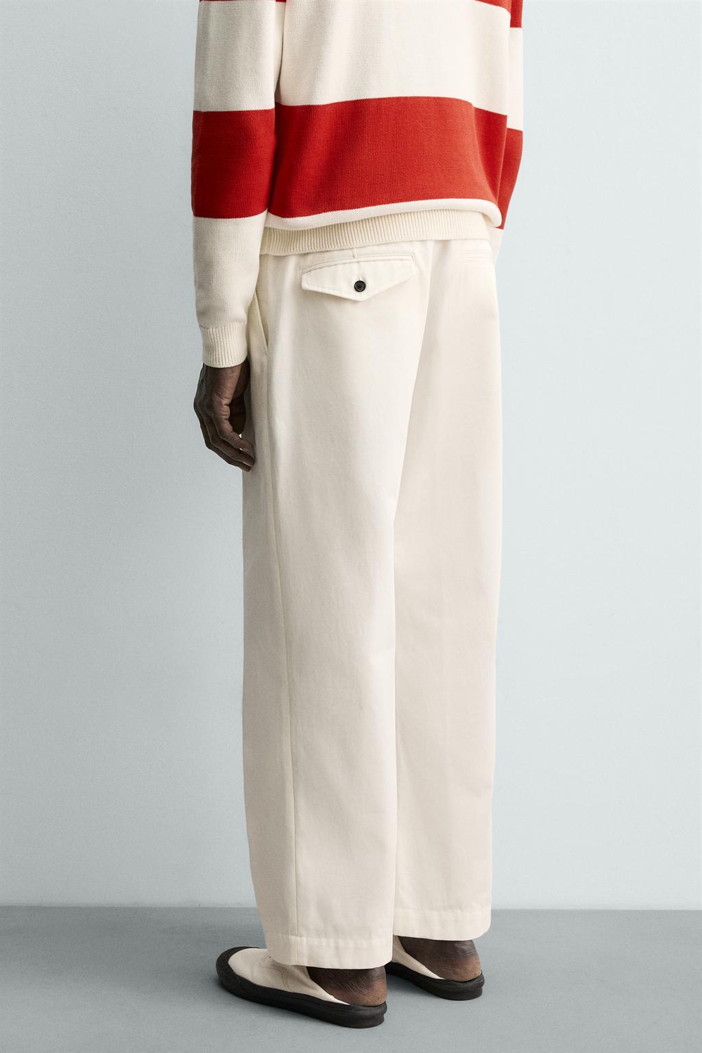 БРЮКИ ЧИНОС СО СКЛАДКАМИ Zara «Aaron Levine»