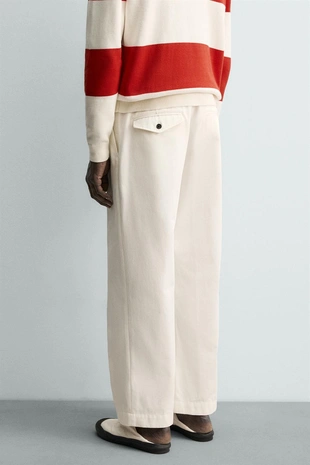 Брюки чинос со складками Zara «Aaron Levine»