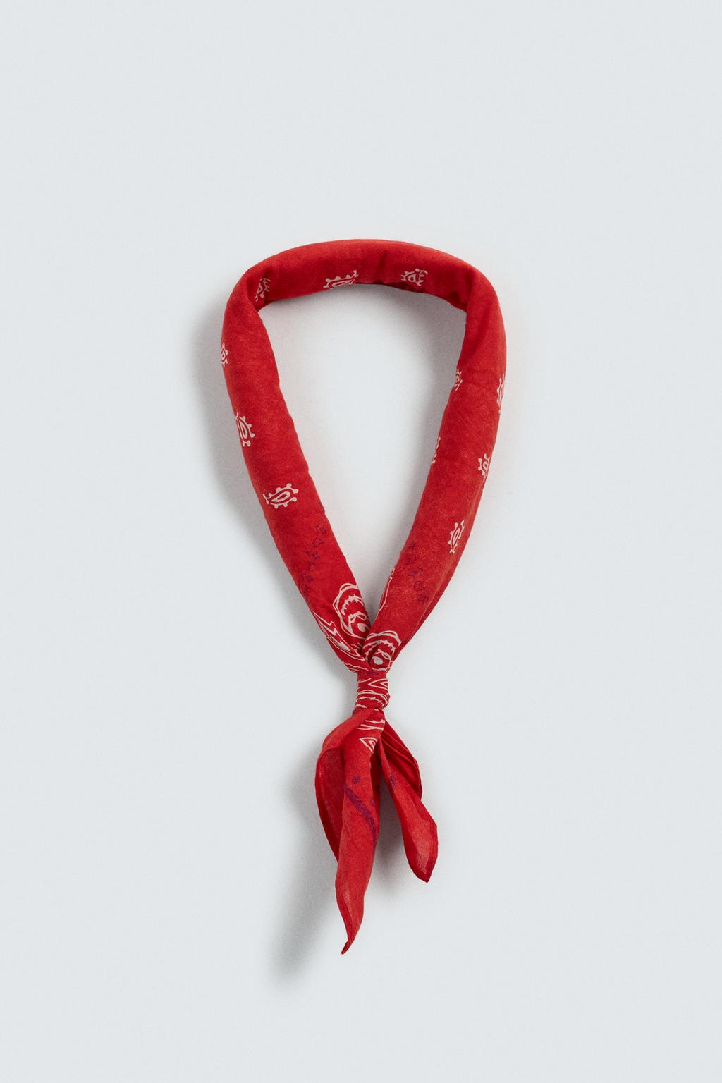 БАНДАНА С ПРИНТОМ ПЕЙСЛИ Zara «Aaron Levine»