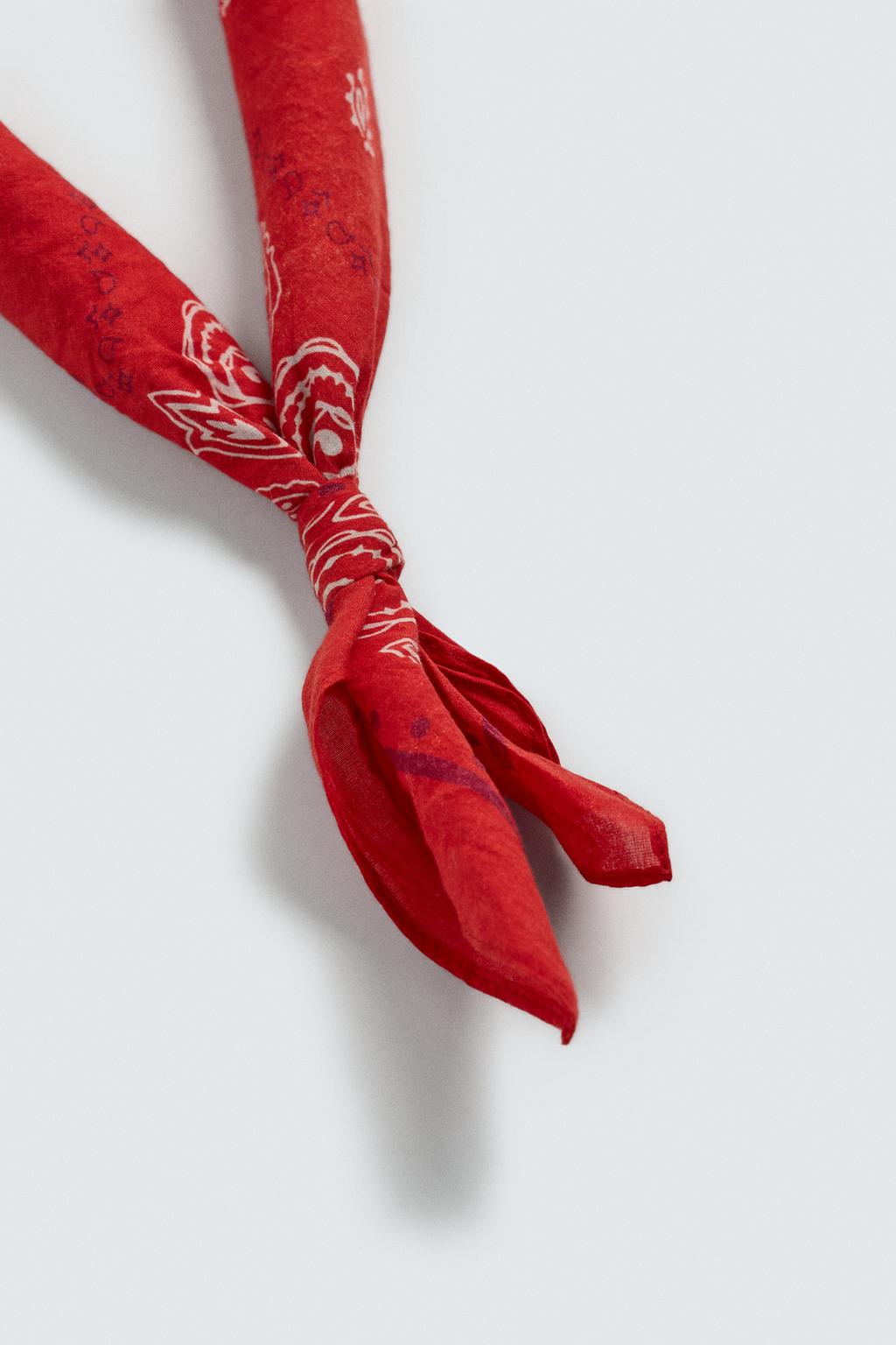 БАНДАНА С ПРИНТОМ ПЕЙСЛИ Zara «Aaron Levine»