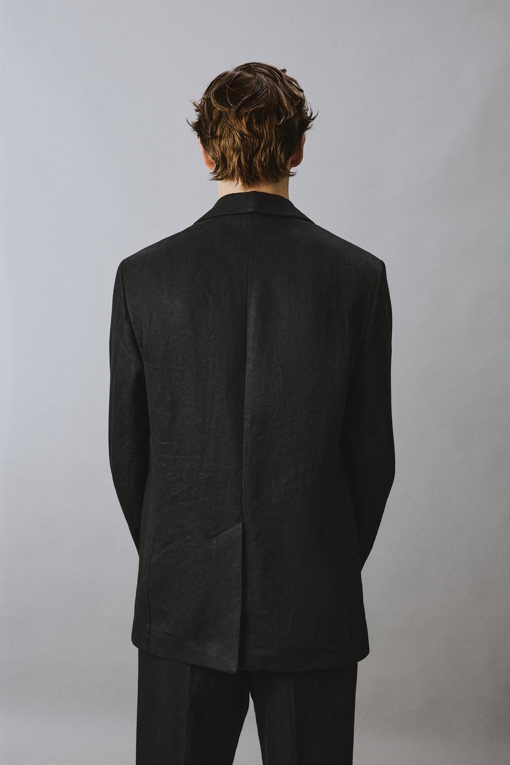 КОСТЮМНЫЙ ПИДЖАК ИЗ 100% ЛЬНЯНОГО ТВИЛА Zara «Aaron Levine»