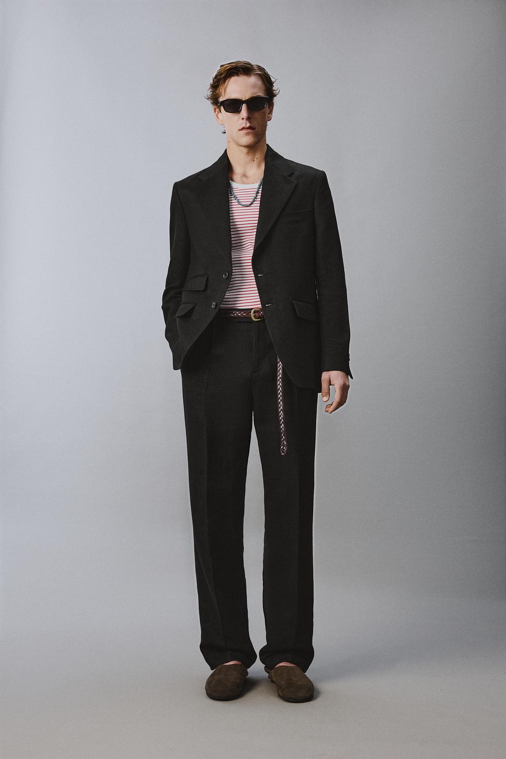 КОСТЮМНЫЙ ПИДЖАК ИЗ 100% ЛЬНЯНОГО ТВИЛА Zara «Aaron Levine»