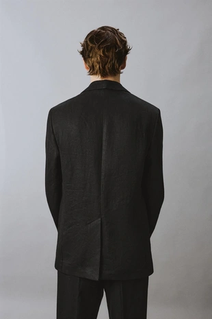 Костюмный пиджак из 100% льняного твила Zara «Aaron Levine»- Заказать в России