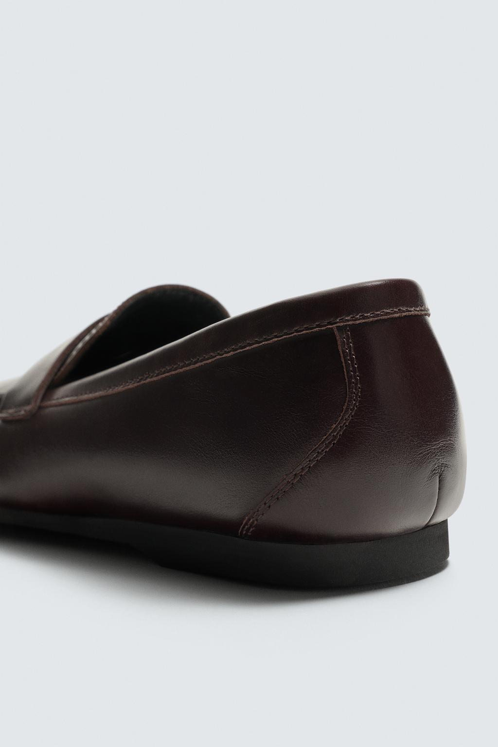 ЛОФЕРЫ ИЗ КОЖИ С ПЛАНКОЙ И ПОДОШВОЙ Vibram® Zara «Aaron Levine»