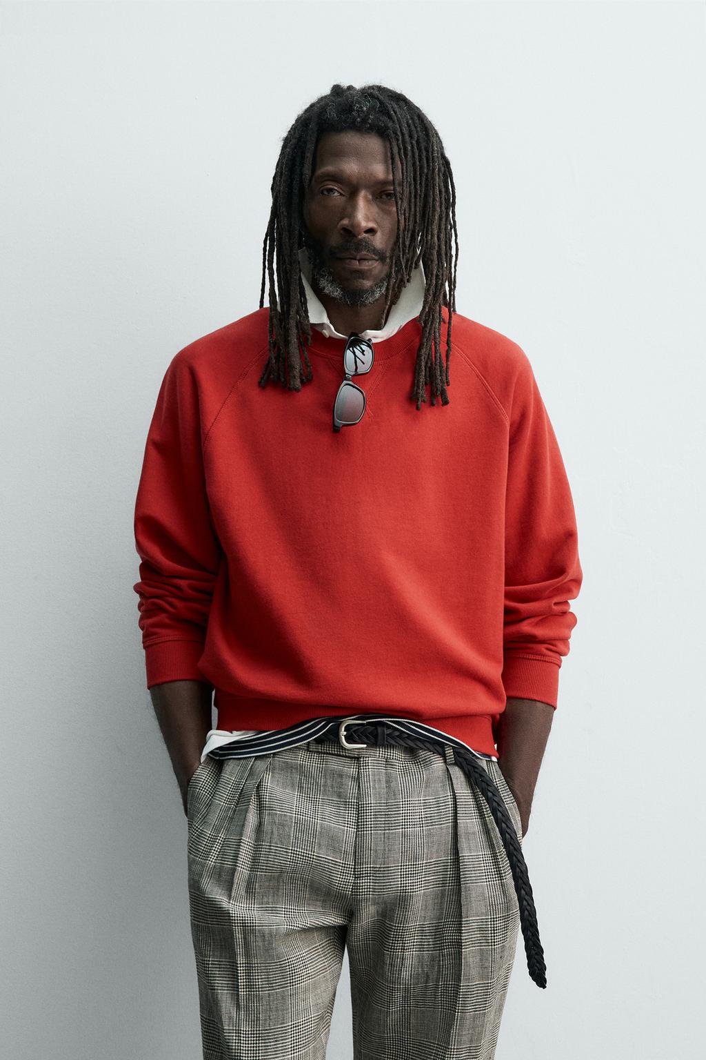 ТОЛСТОВКА С ЭФФЕКТОМ ПОТЕРТОСТИ Zara «Aaron Levine»