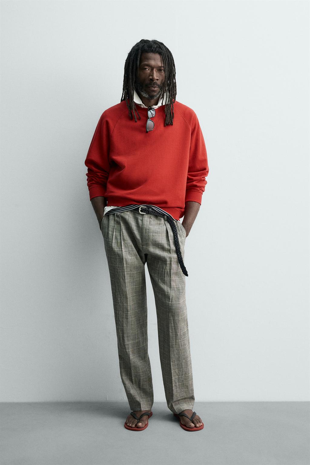 ТОЛСТОВКА С ЭФФЕКТОМ ПОТЕРТОСТИ Zara «Aaron Levine»