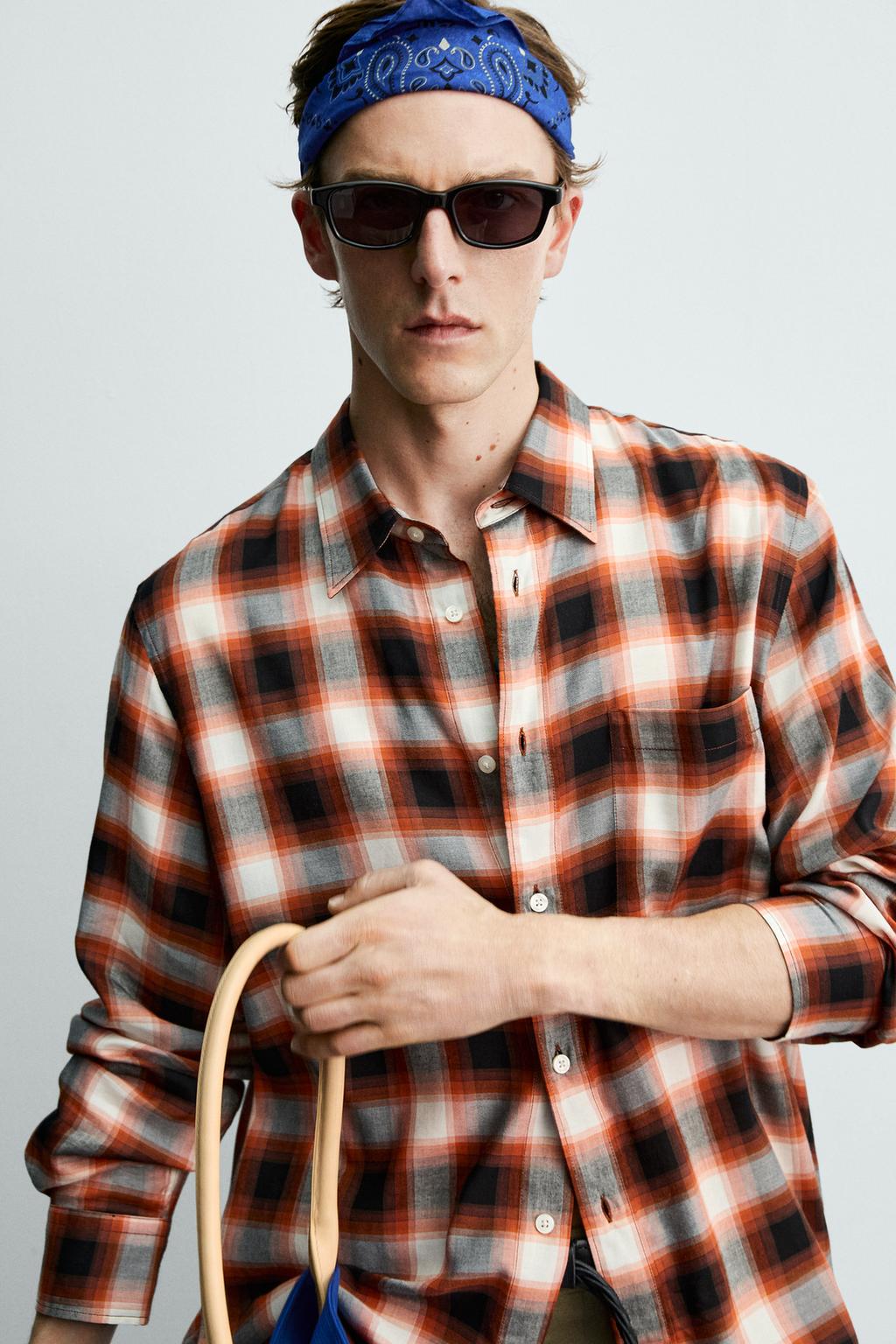 РУБАШКА В КЛЕТКУ Zara «Aaron Levine»