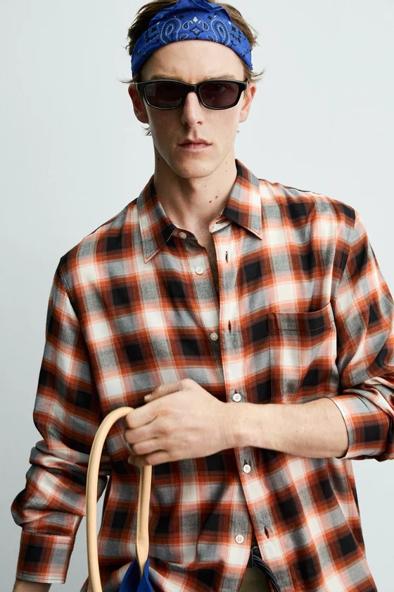 РУБАШКА В КЛЕТКУ Zara «Aaron Levine»