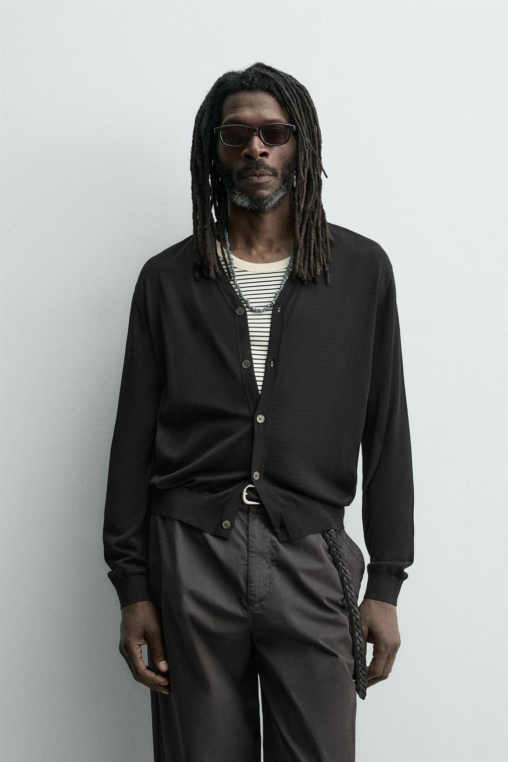 КАРДИГАН ИЗ 100% ШЕЛКА Zara «Aaron Levine»