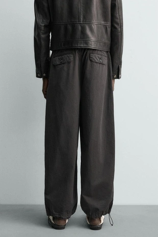 Хлопковые брюки  Zara «Aaron Levine»- Заказать в России