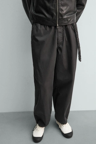 Хлопковые брюки  Zara «Aaron Levine»- Заказать в России