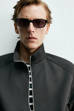 Куртка стандартной посадки из хлопка и шерсти Zara «Aaron Levine»- Заказать в России