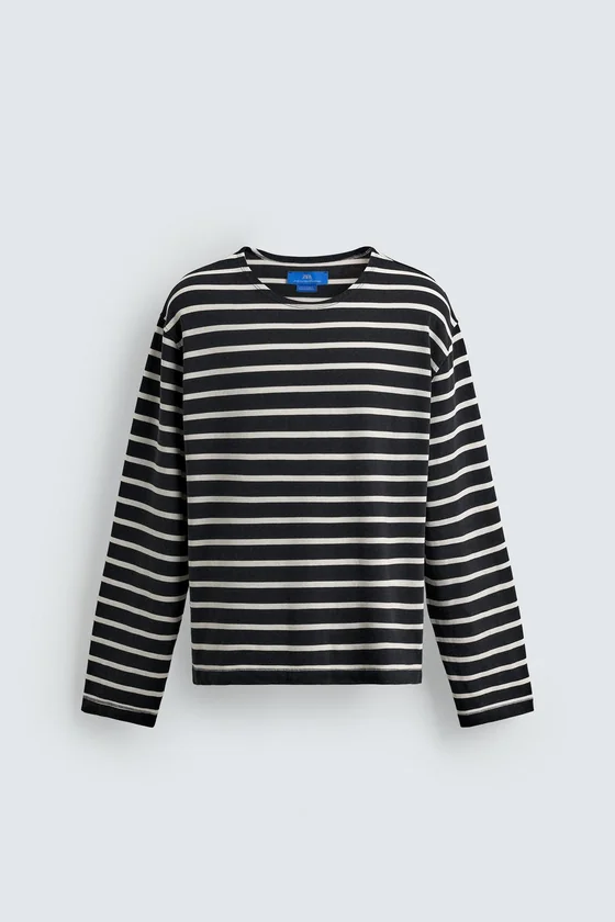ФУТБОЛКА ЖАККАРД В ПОЛОСКУ Zara «Aaron Levine»