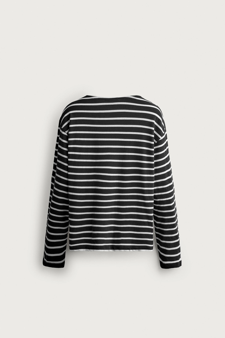 Футболка в полоску жаккардовая Zara «Aaron Levine»