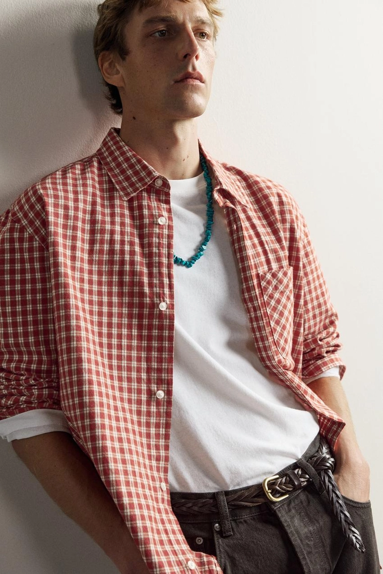 Плетёный кожаный ремень Zara «Aaron Levine»