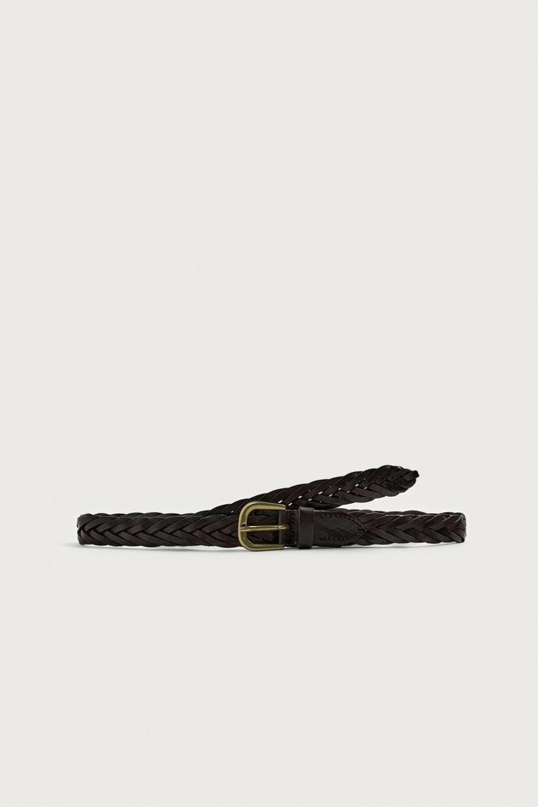 Плетёный кожаный ремень Zara «Aaron Levine»