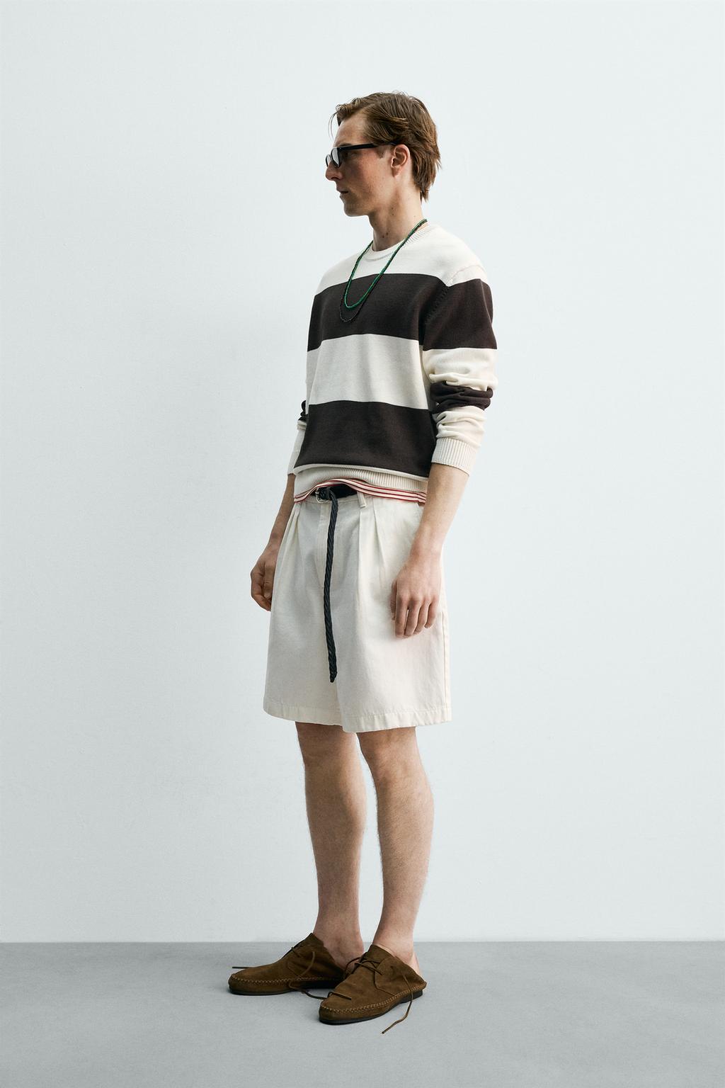 ЖАККАРДОВЫЙ СВИТЕР В ПОЛОСКУ Zara «Aaron Levine»