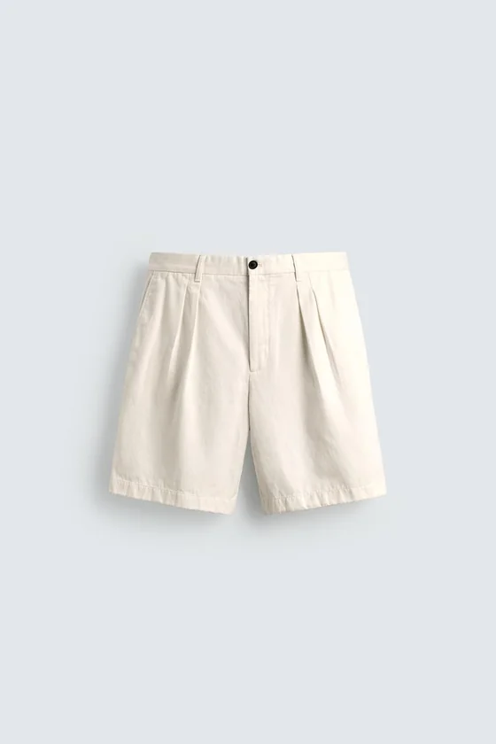 ШОРТЫ  С ЗАЩИПАМИ Zara «Aaron Levine»