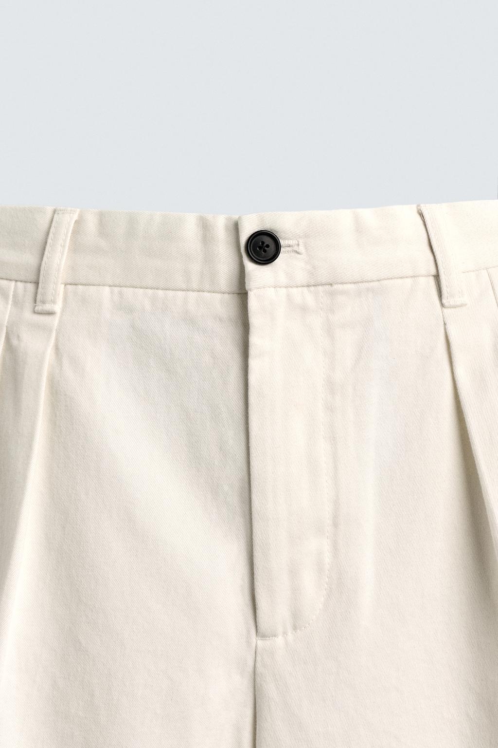 ШОРТЫ  С ЗАЩИПАМИ Zara «Aaron Levine»