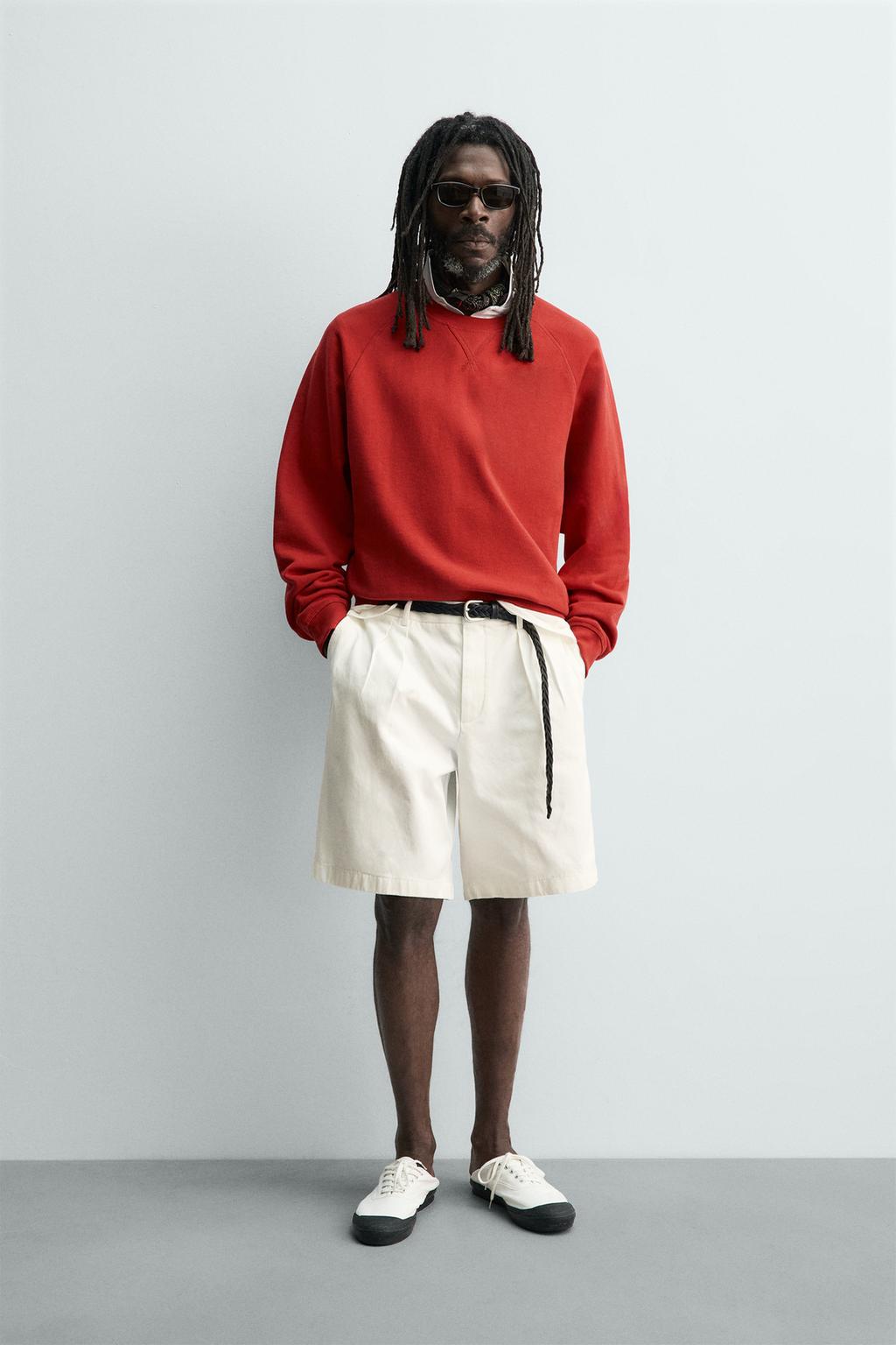 ШОРТЫ  С ЗАЩИПАМИ Zara «Aaron Levine»