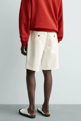 Шорты  с защипами Zara «Aaron Levine»- Заказать в России