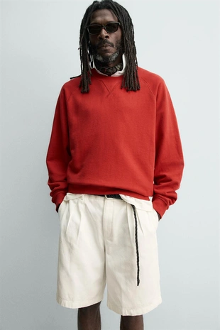 Шорты  с защипами Zara «Aaron Levine»- Заказать в России