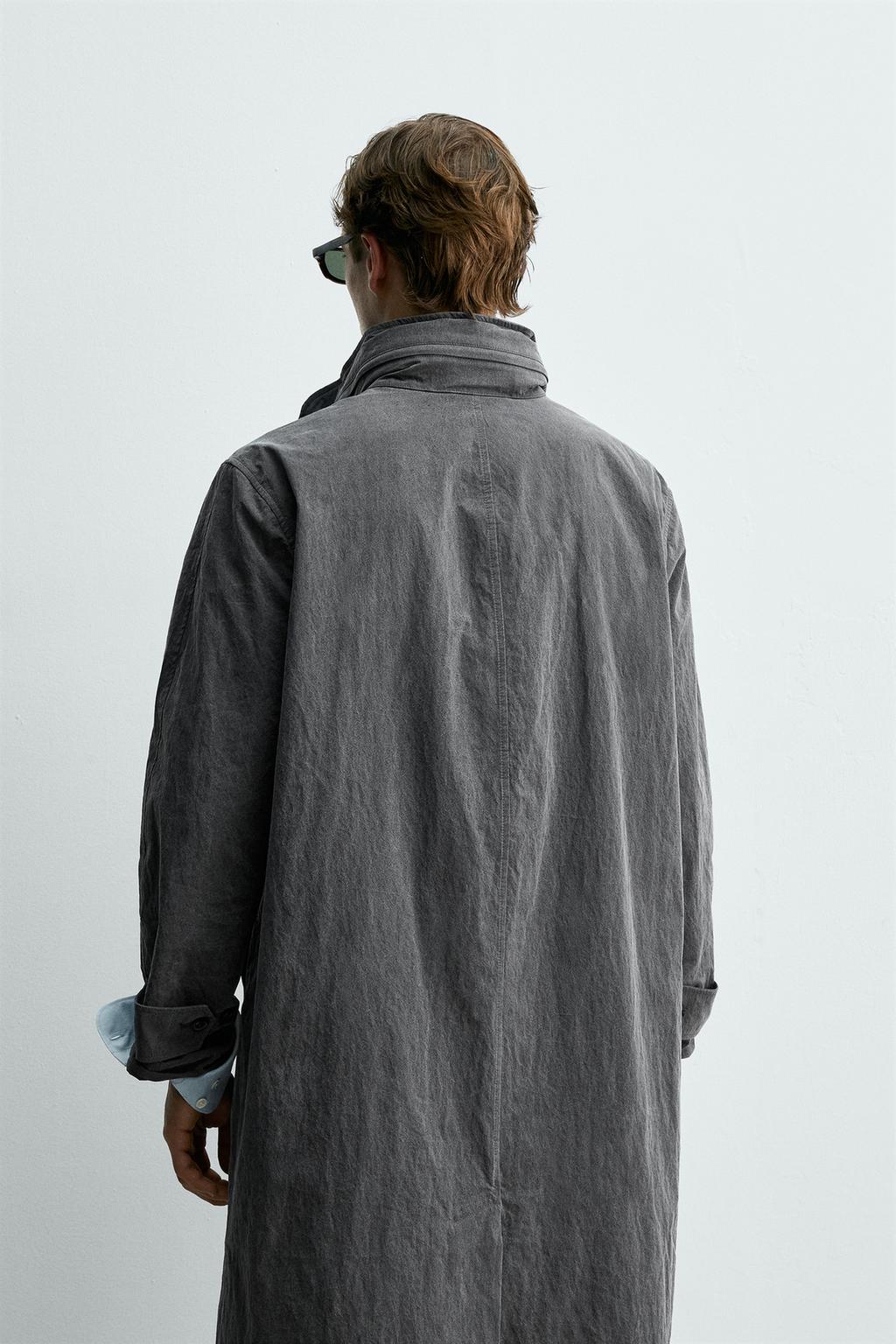 ЛЕГКИЙ ТРЕНЧ С ЭФФЕКТОМ ПОТЕРТОСТИ Zara «Aaron Levine»