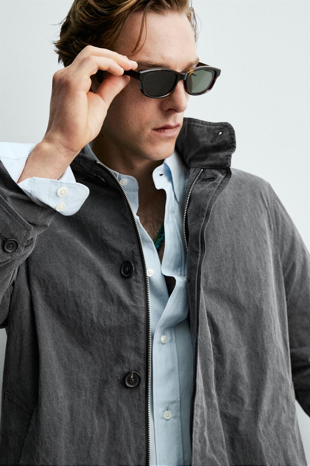 ЛЕГКИЙ ТРЕНЧ С ЭФФЕКТОМ ПОТЕРТОСТИ Zara «Aaron Levine»