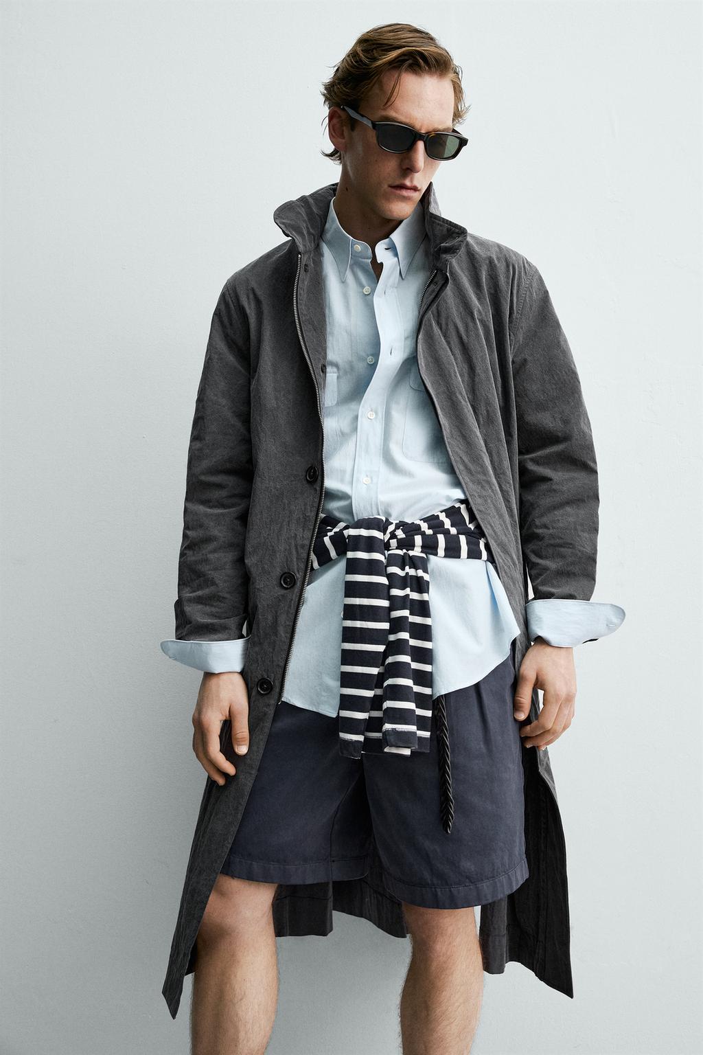 ЛЕГКИЙ ТРЕНЧ С ЭФФЕКТОМ ПОТЕРТОСТИ Zara «Aaron Levine»