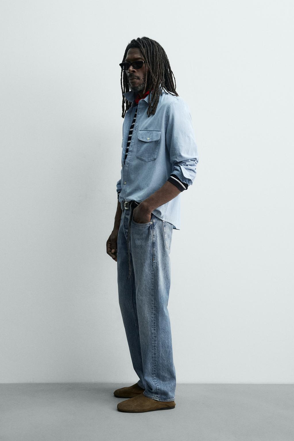 ЛЕГКАЯ ДЖИНСОВАЯ РУБАШКА Zara «Aaron Levine»