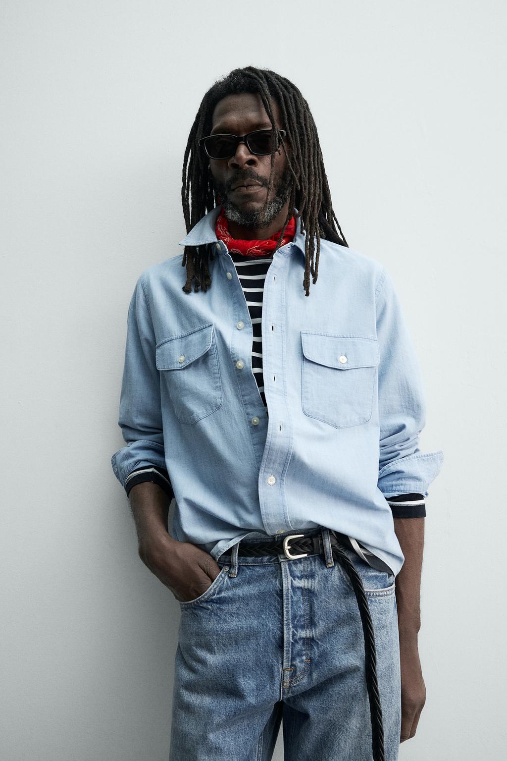 ЛЕГКАЯ ДЖИНСОВАЯ РУБАШКА Zara «Aaron Levine»