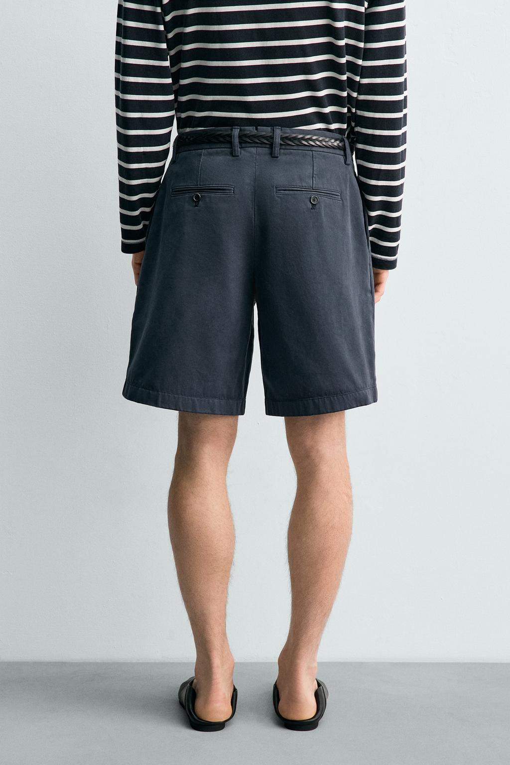 ШОРТЫ  С ЗАЩИПАМИ — Zara «Aaron Levine»