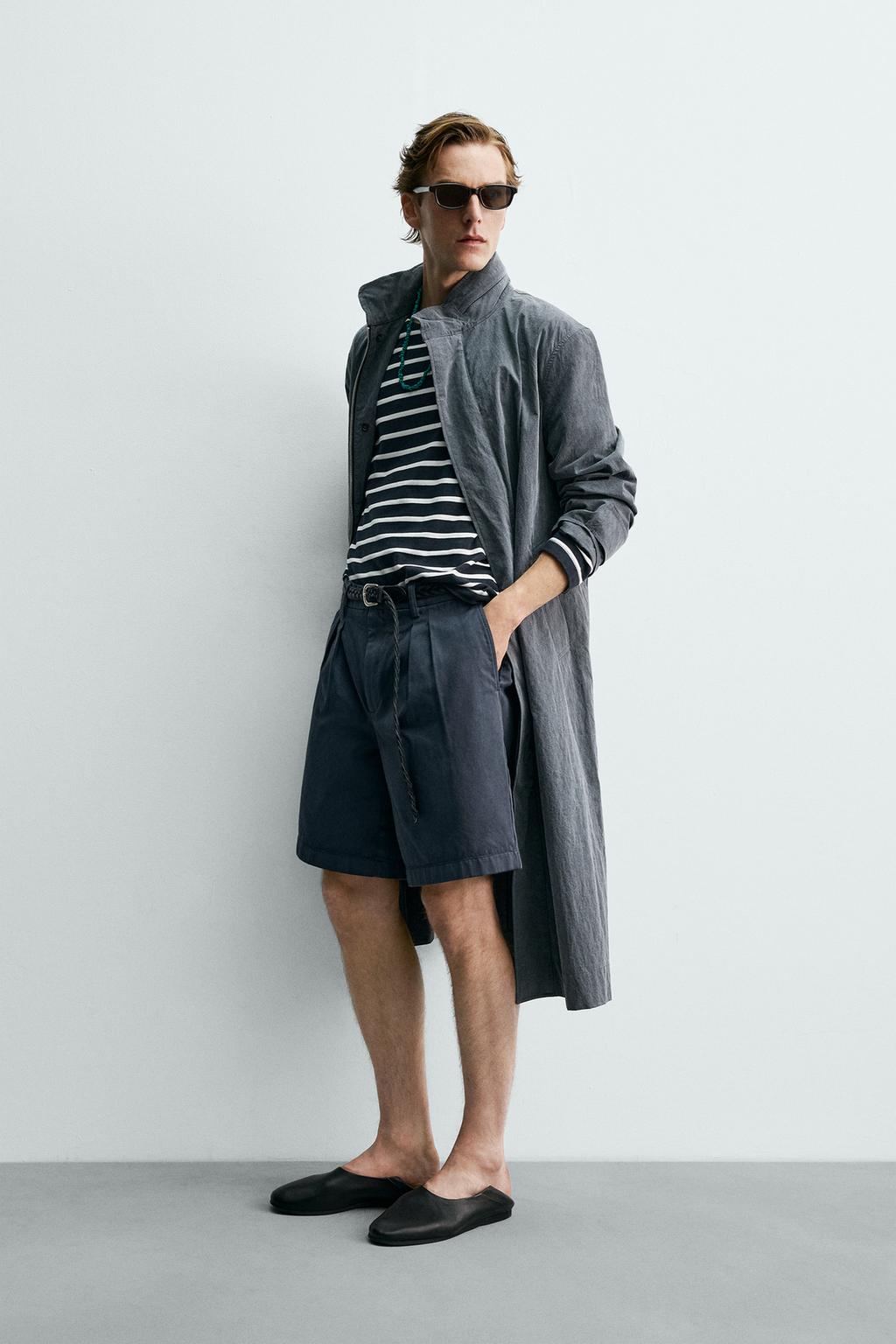 ШОРТЫ  С ЗАЩИПАМИ — Zara «Aaron Levine»