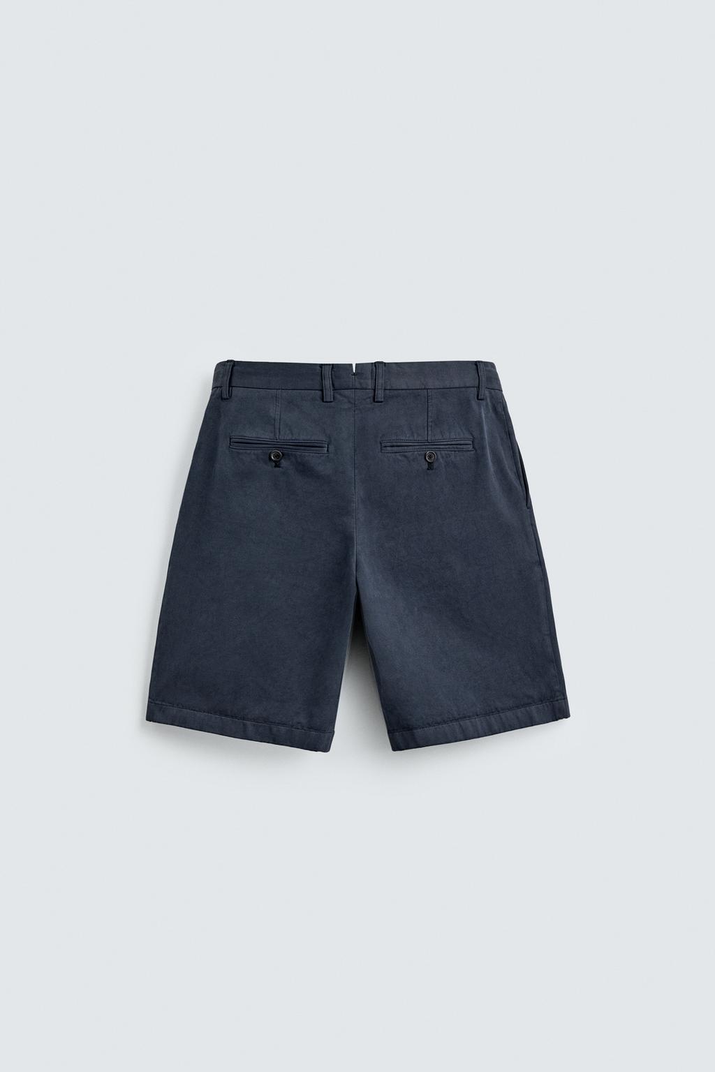 ШОРТЫ  С ЗАЩИПАМИ — Zara «Aaron Levine»