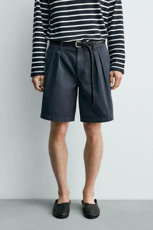 Шорты  с защипами — Zara «Aaron Levine»