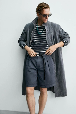 Шорты  с защипами — Zara «Aaron Levine»- Заказать в России