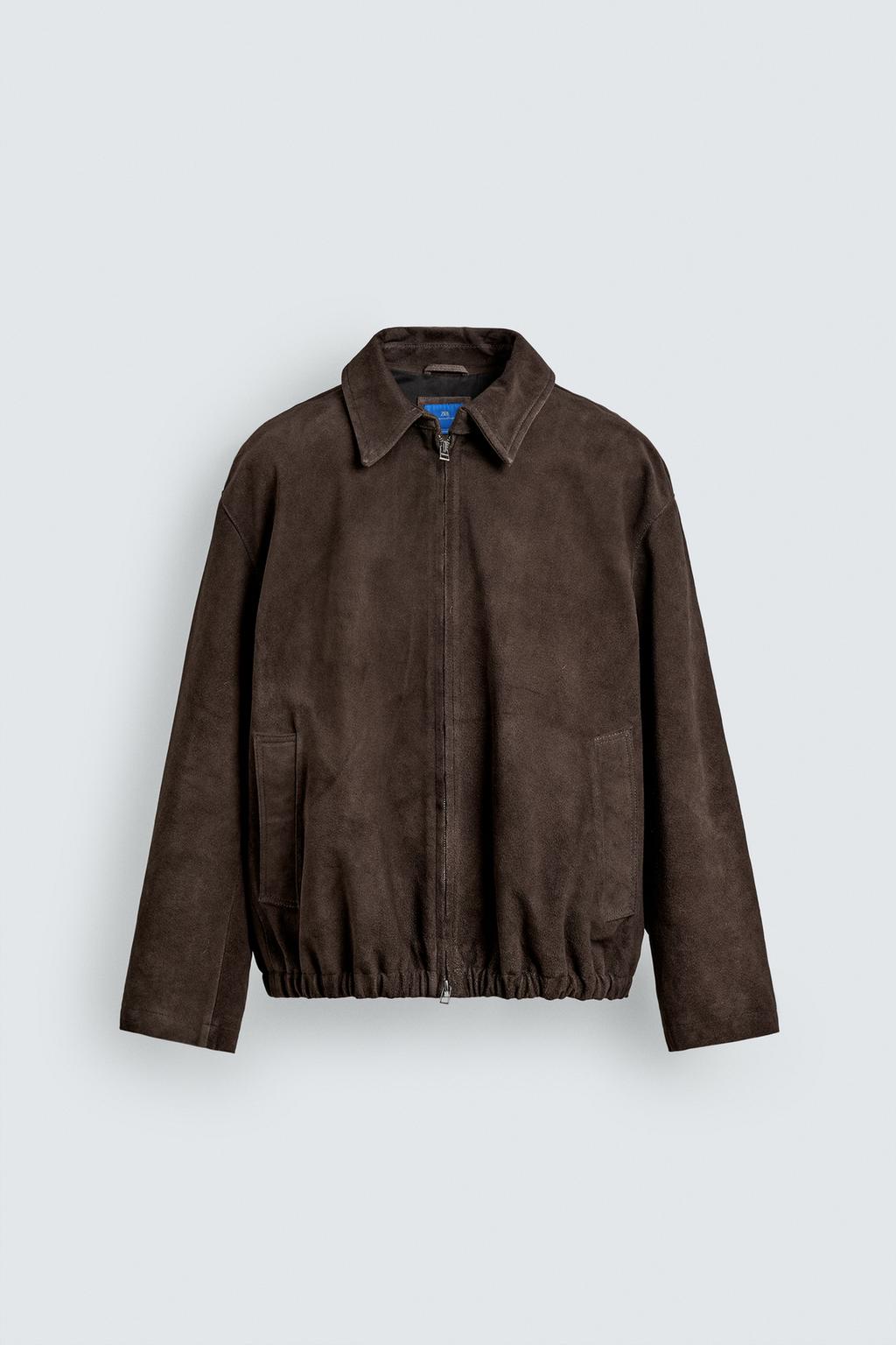 ЗАМШЕВАЯ КУРТКА стандартной посадки Zara «Aaron Levine»